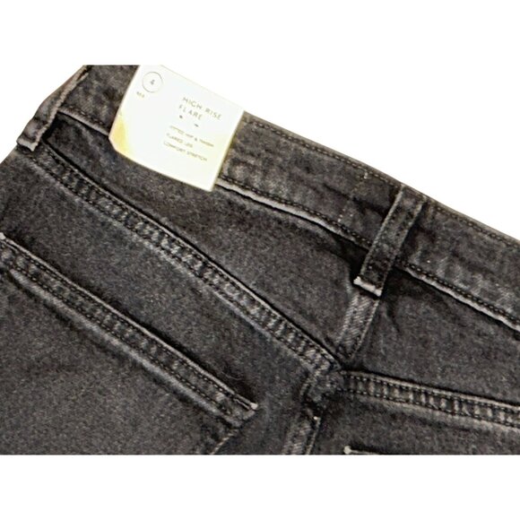 Universal Thread Womens High Waisted Flare Jeans Size 4 NWT Black - Picture 4 of 6